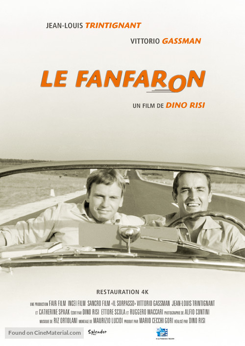 Il sorpasso - French Re-release movie poster