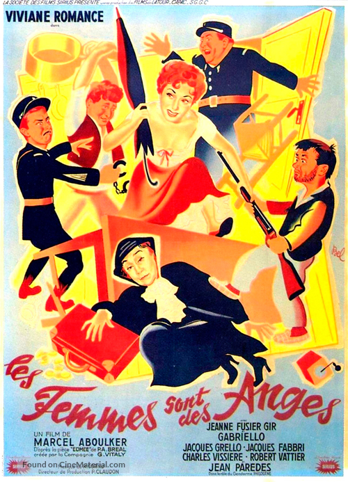 Les femmes sont des anges - French Movie Poster