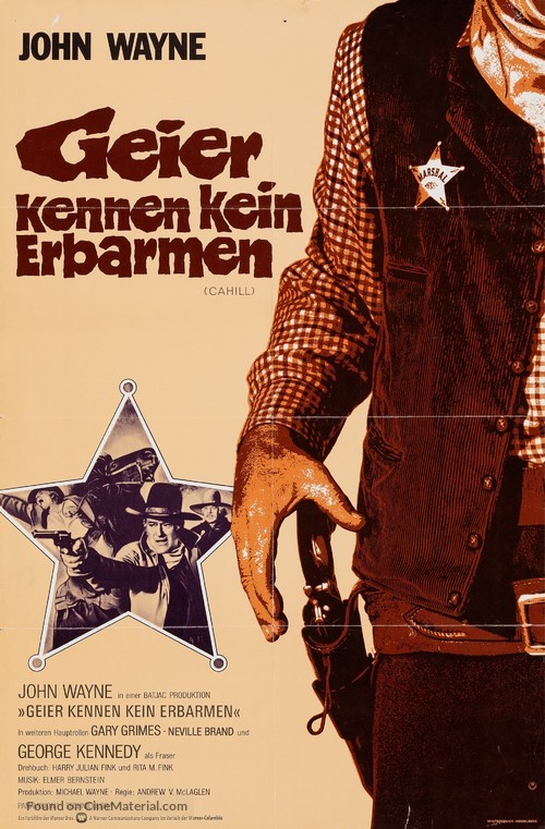 Cahill U.S. Marshal - German Movie Poster
