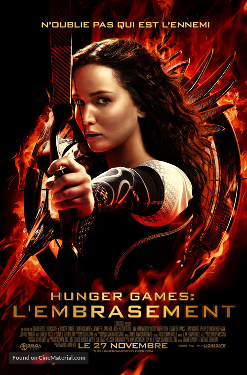 The Hunger Games: Catching Fire - Belgian Movie Poster