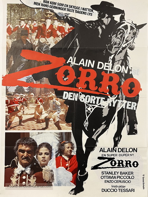 Zorro - Danish Movie Poster