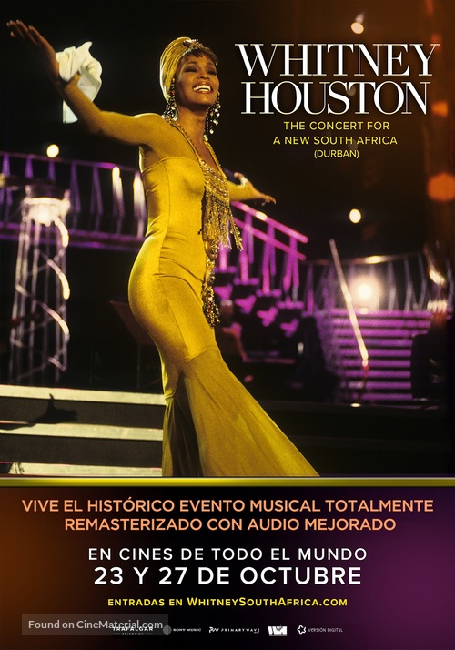 Whitney Houston - The Concert for a New South Africa (Durban) - Spanish Movie Poster