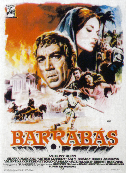 Barabbas - Spanish Movie Poster