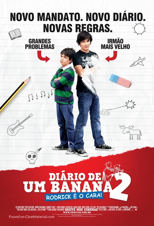 Diary of a Wimpy Kid 2: Rodrick Rules - Brazilian Movie Poster