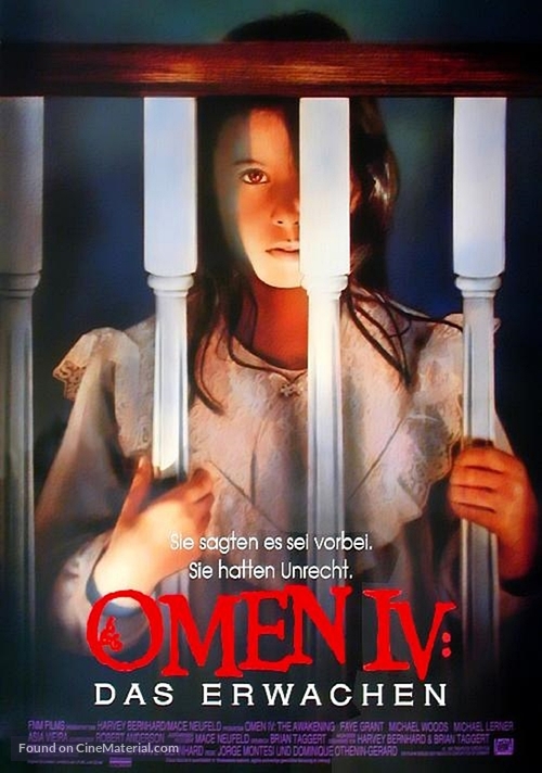 Omen IV: The Awakening - German Movie Poster