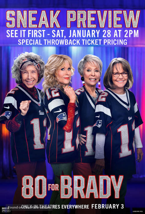 80 for Brady - Movie Poster