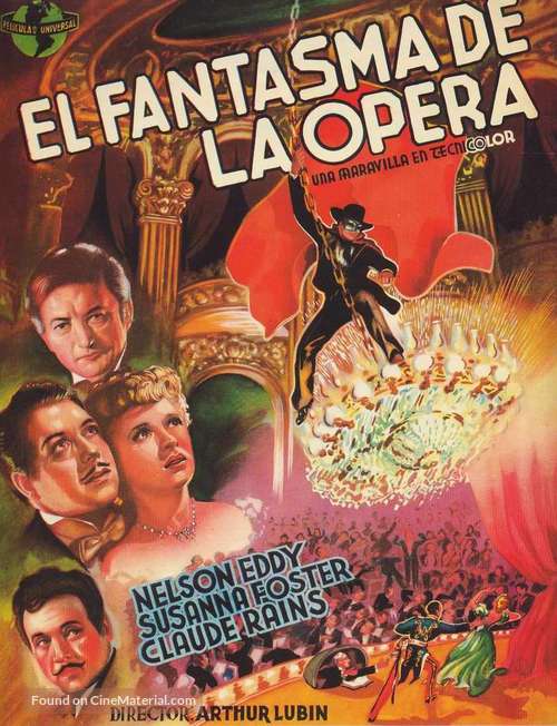 Phantom of the Opera - Spanish Movie Poster