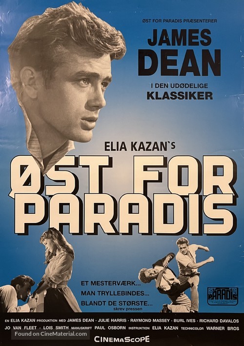 East of Eden - Danish Movie Poster