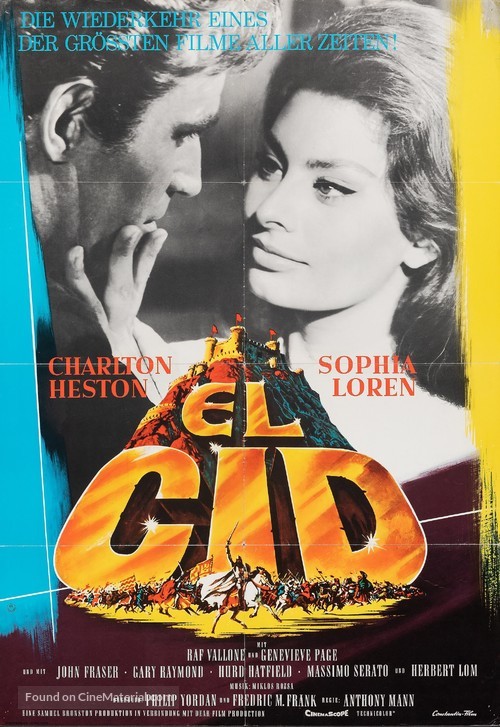 El Cid - German Re-release movie poster