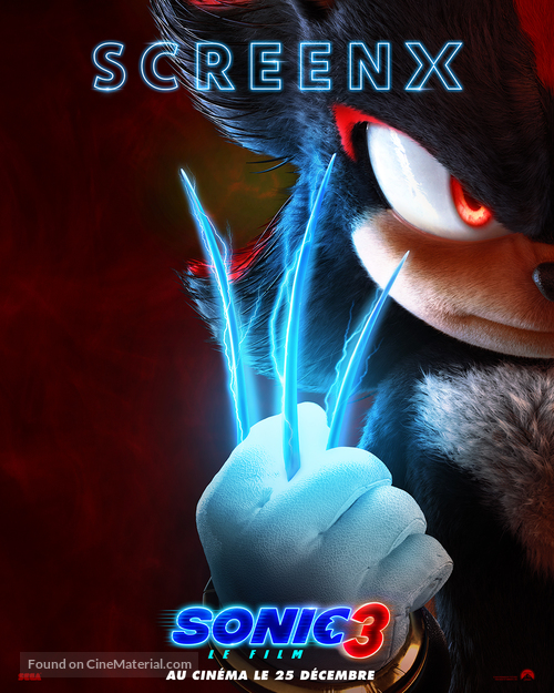 Sonic the Hedgehog 3 - French Movie Poster