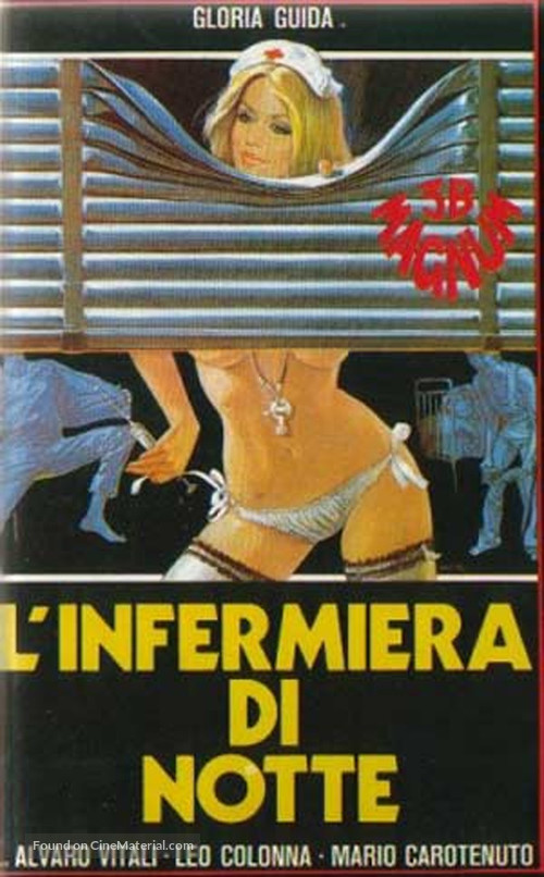 L&#039;infermiera di notte - Italian VHS movie cover