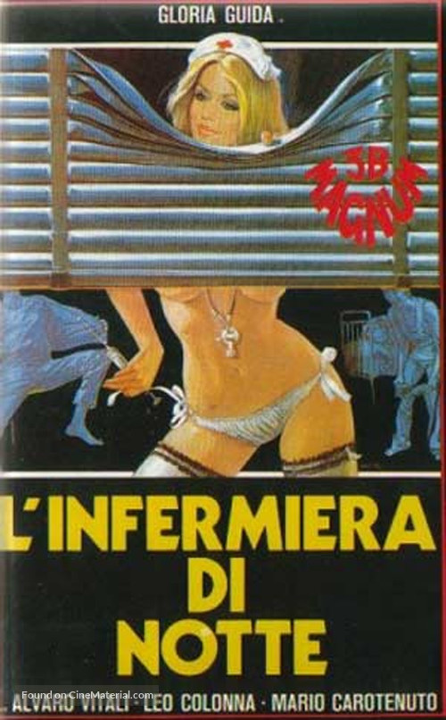 L&#039;infermiera di notte - Italian VHS movie cover