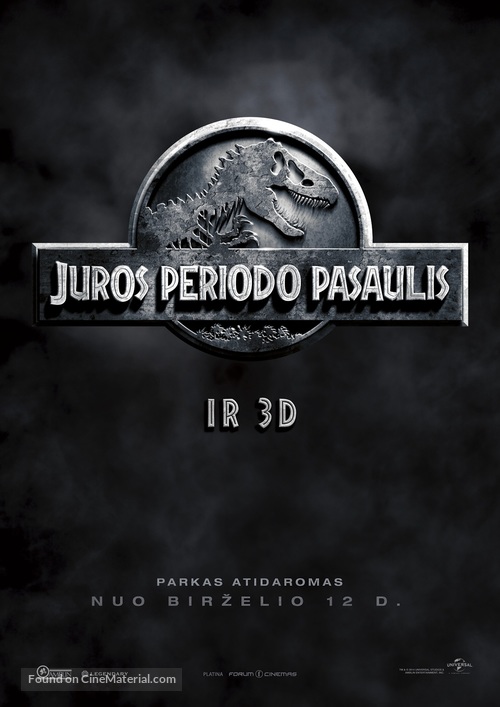 Jurassic World - Lithuanian Movie Poster
