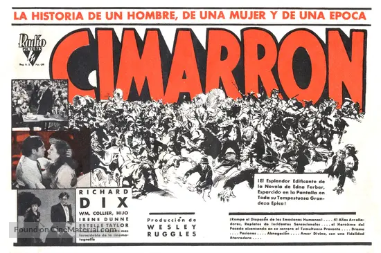 Cimarron - Spanish Movie Poster