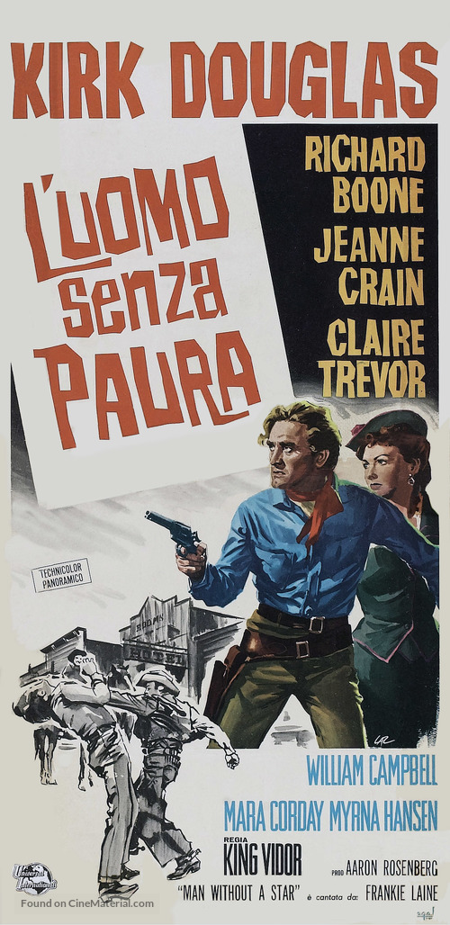 Man Without a Star - Italian Movie Poster