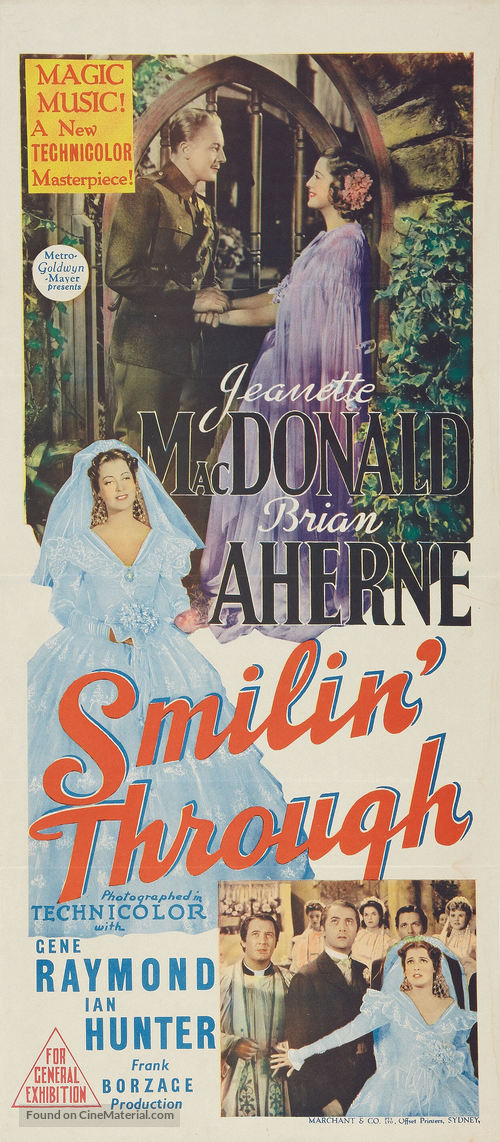 Smilin&#039; Through - Australian Movie Poster