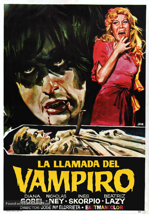 La llamada del vampiro - Spanish Movie Poster