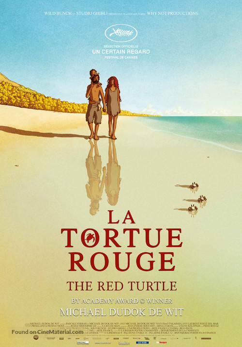 La tortue rouge - Belgian Movie Poster