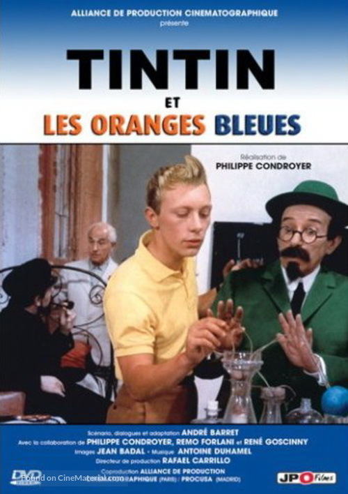 Tintin et les oranges bleues - French DVD movie cover