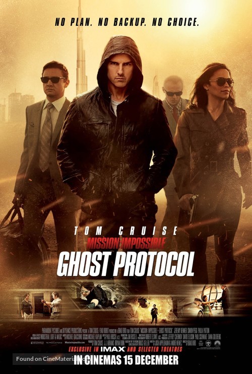 Mission: Impossible - Ghost Protocol - Singaporean Movie Poster