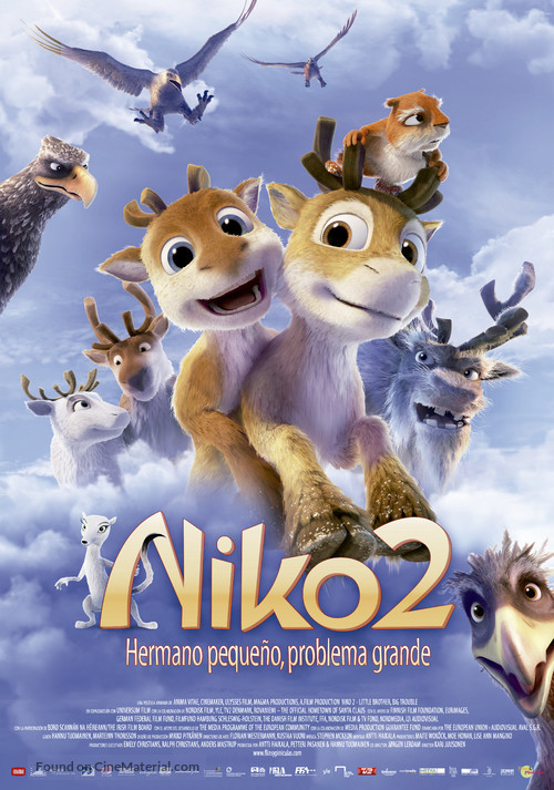 Niko 2: Lent&auml;j&auml;veljekset - Spanish Movie Poster