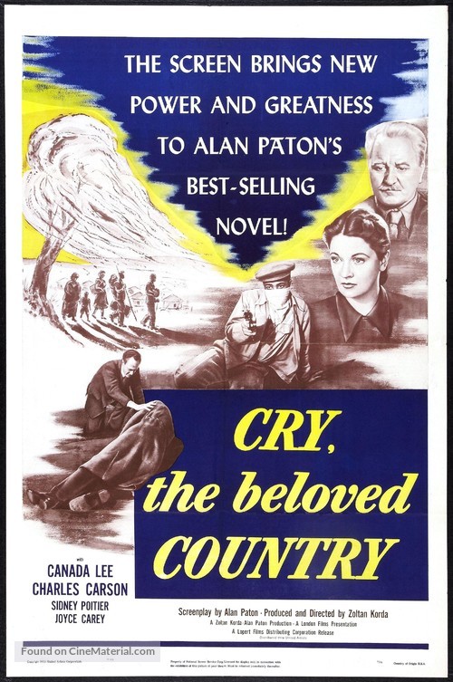 Cry, the Beloved Country - Movie Poster