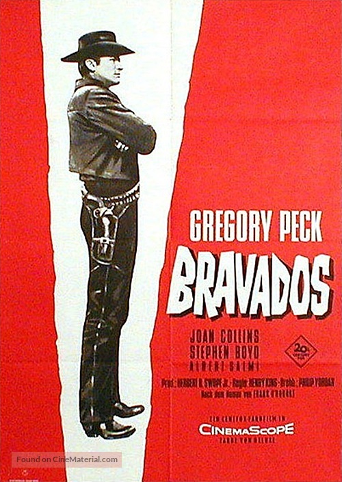 The Bravados - German Movie Poster