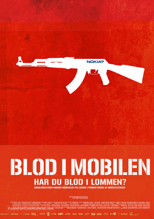Blood in the Mobile - Danish Movie Poster
