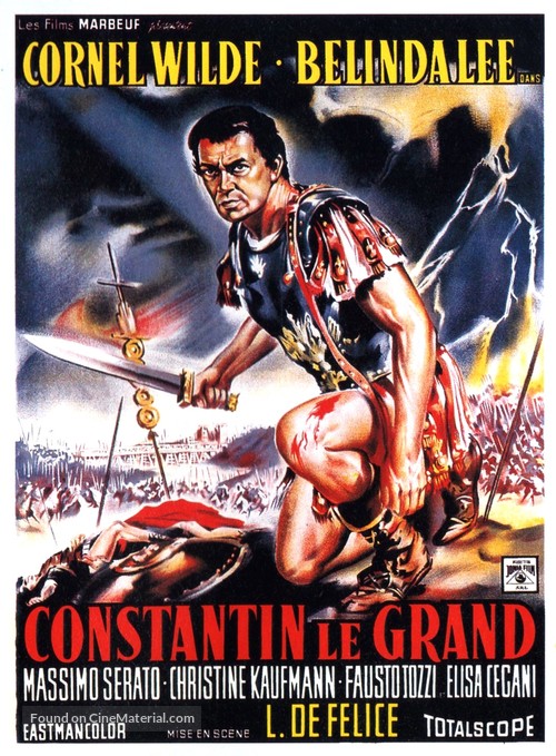 Costantino il grande - French Movie Poster