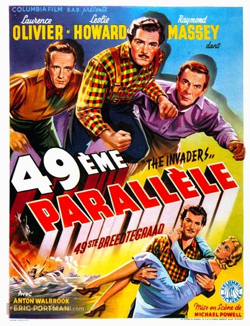 49th Parallel - French Movie Poster