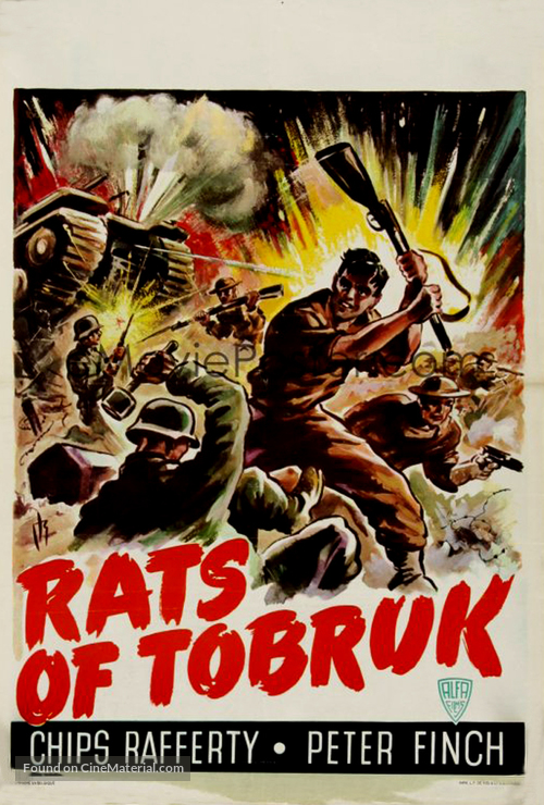 The Rats of Tobruk - Belgian Movie Poster