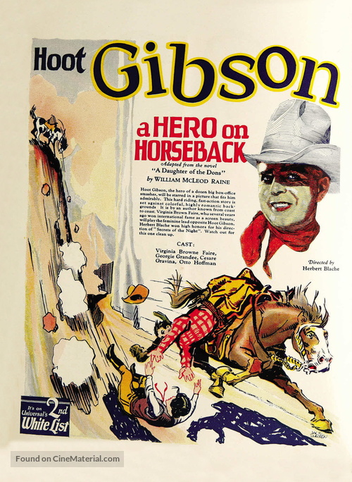 A Hero on Horseback - poster