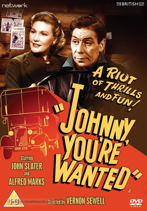 Johnny You&#039;re Wanted - British DVD movie cover