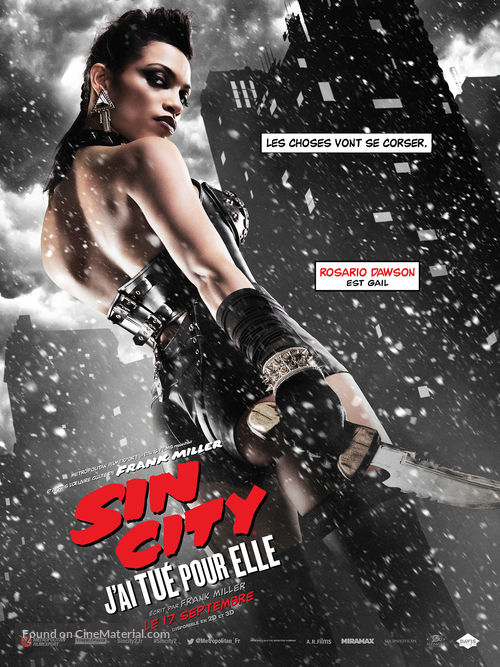 Sin City: A Dame to Kill For - French Movie Poster