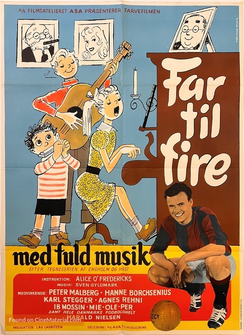 Far til fire med fuld musik - Danish Movie Poster