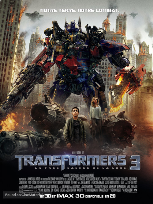 Transformers: Dark of the Moon - French Movie Poster