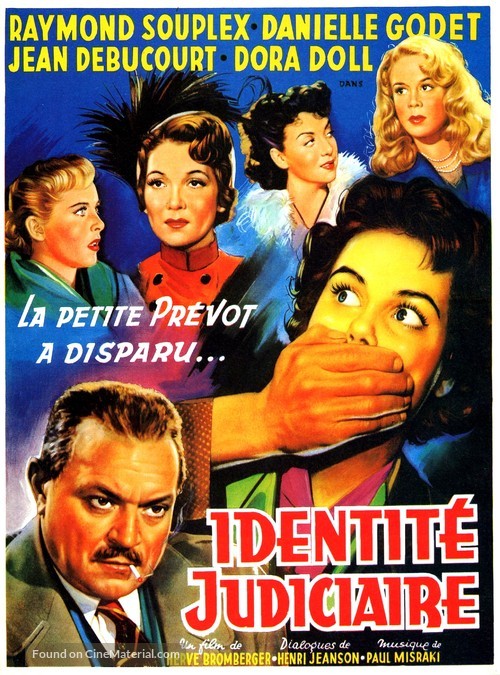 Identit&eacute; judiciaire - Belgian Movie Poster