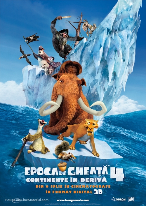 Ice Age: Continental Drift - Romanian Movie Poster