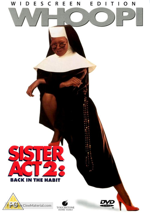 Sister Act 2: Back in the Habit - British DVD movie cover