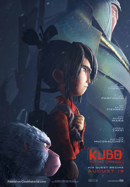 Kubo and the Two Strings - Canadian Movie Poster