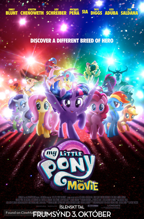 My Little Pony : The Movie - Icelandic Movie Poster