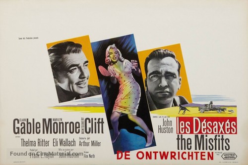 The Misfits - Belgian Movie Poster