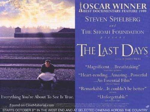 The Last Days - British poster
