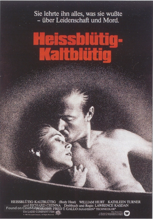 Body Heat - German Movie Poster