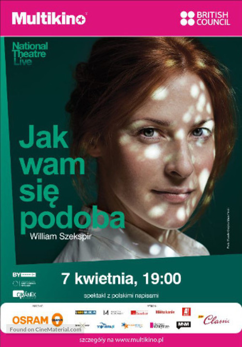 National Theatre Live: As You Like It - Polish Movie Poster