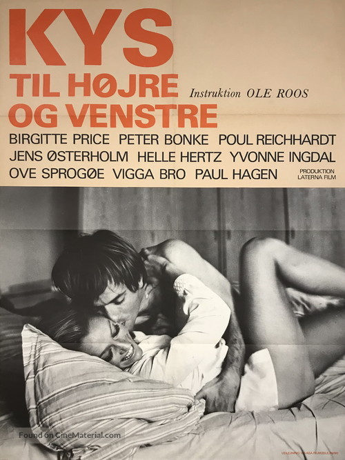 Kys til h&oslash;jre og venstre - Danish Movie Poster