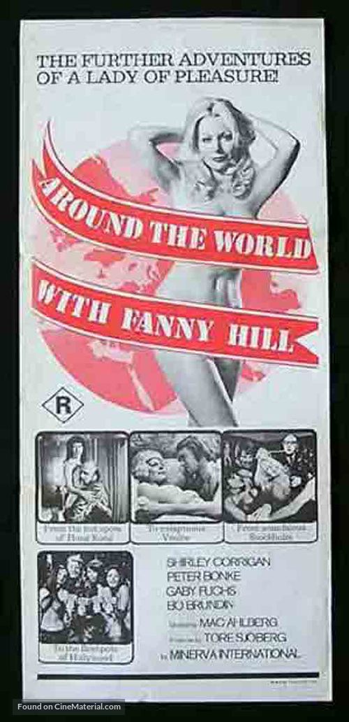 Jorden runt med Fanny Hill - Australian Movie Poster