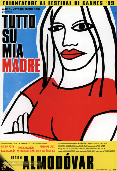 Todo sobre mi madre - Italian Movie Poster