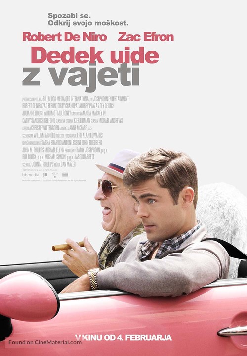 Dirty Grandpa - Slovenian Movie Poster