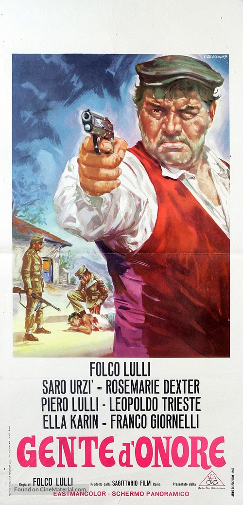 Gente d&#039;onore - Italian Movie Poster